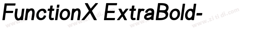 FunctionX ExtraBold字体转换